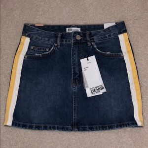 Zara denim mini skirt